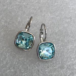 Swarovski Sheena Earrings Aqua FREE MAC EYELINER